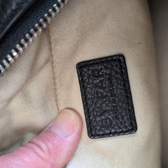 By Far Black Pebbled Leather Shoulder Bag - Picture 9 of 10